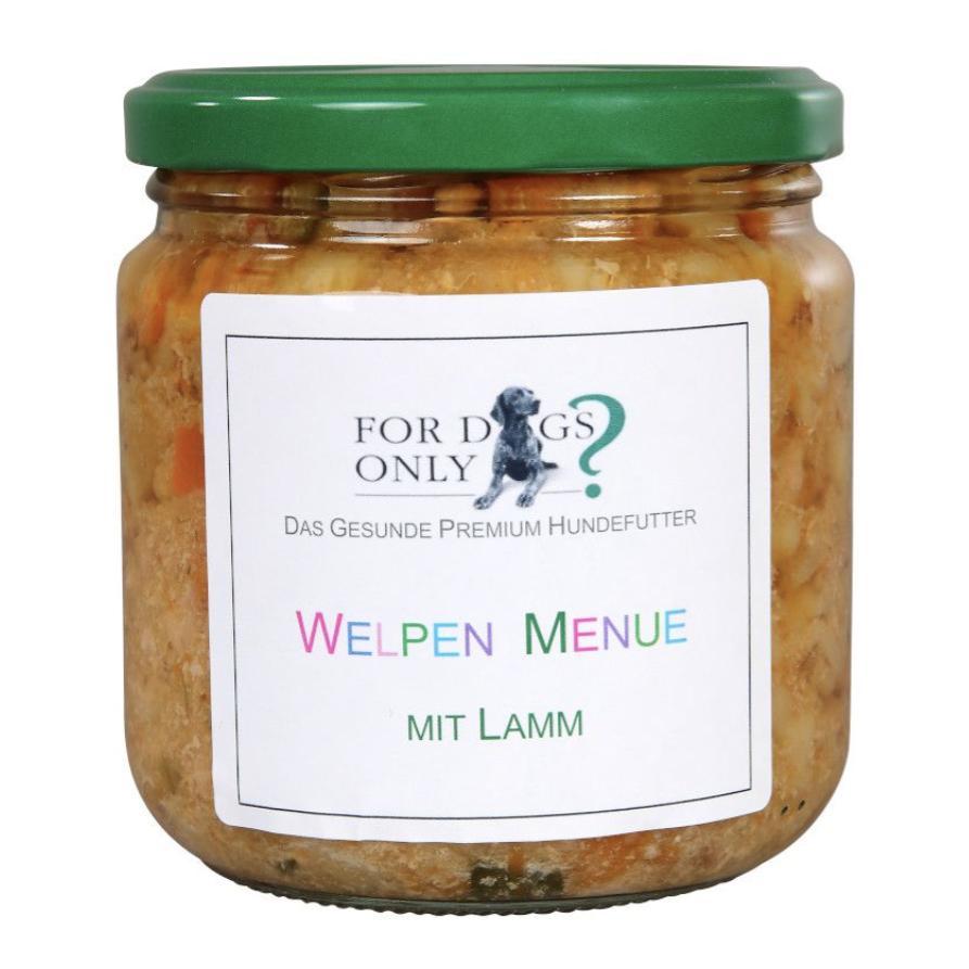 For Dogs Only? Alimentation premium pour chiens Menu pour chiots