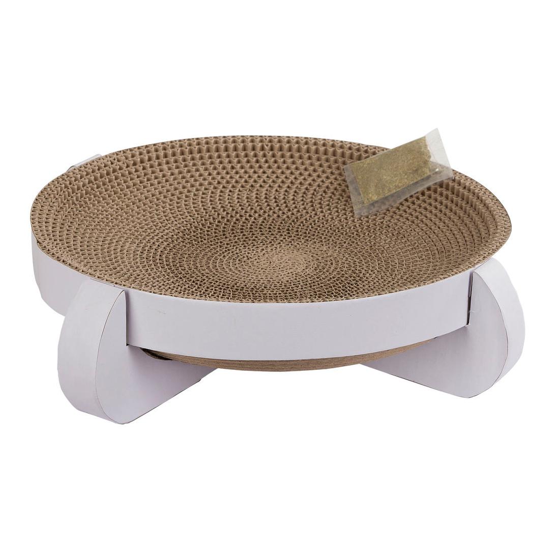 Kerbl Pet Kratzbett Platinum mit Catnip