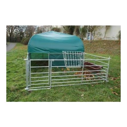 Hauptner Weideunterstand mit Windschutznetzen und Auslaufset