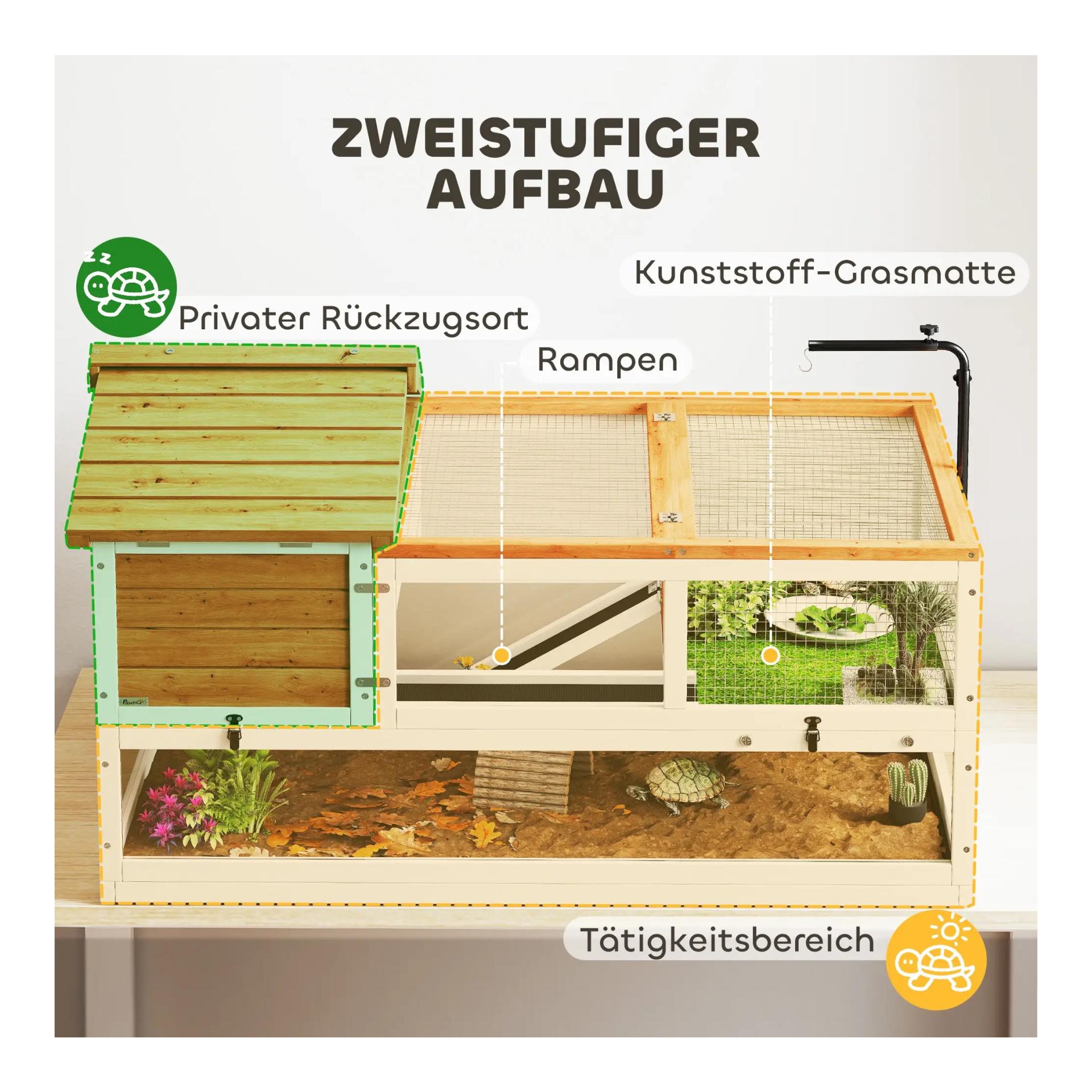 Mainer Schildkrötenhaus 2-stöckig