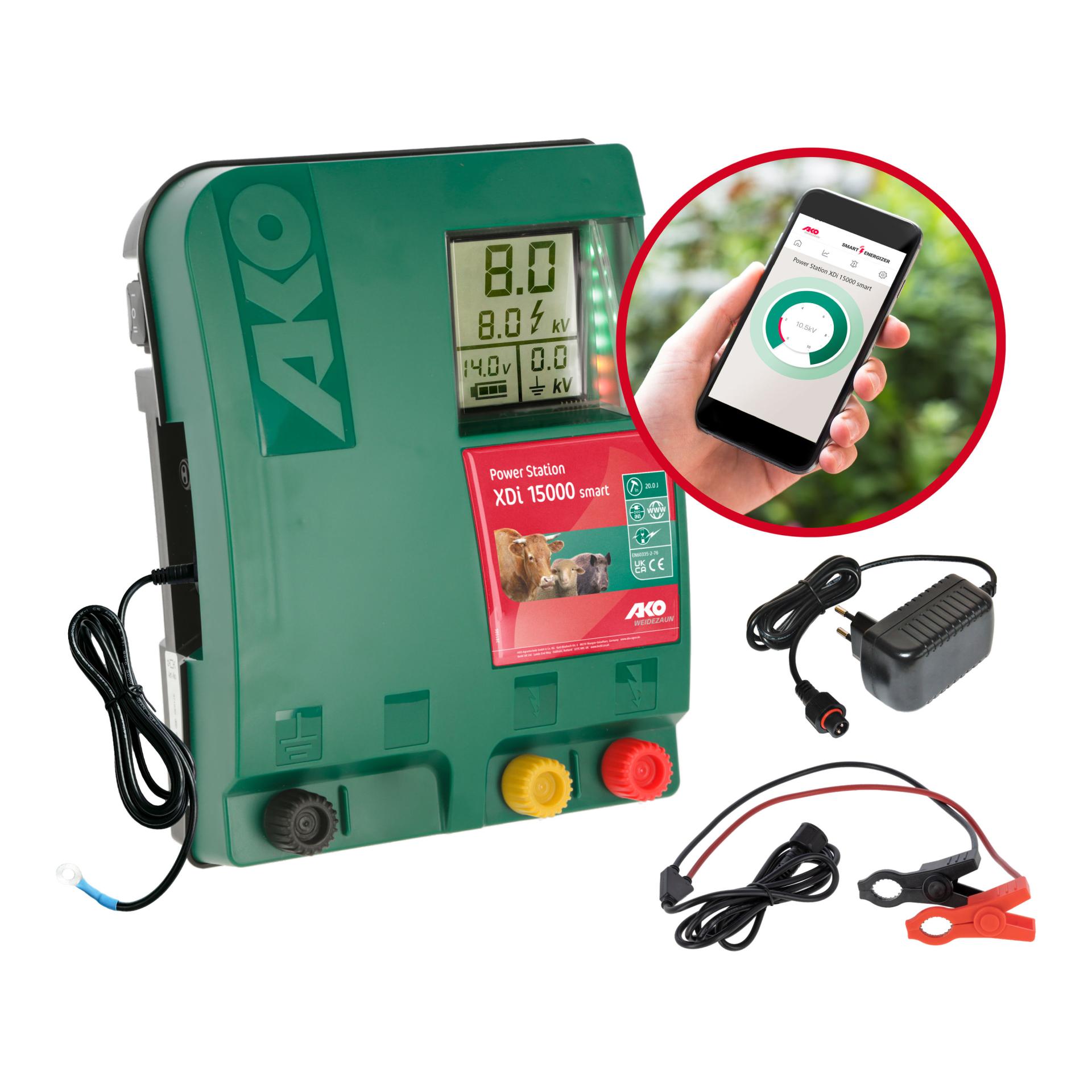 AKO Power Station XDI 15000, électrificateur intelligent pour clôtures