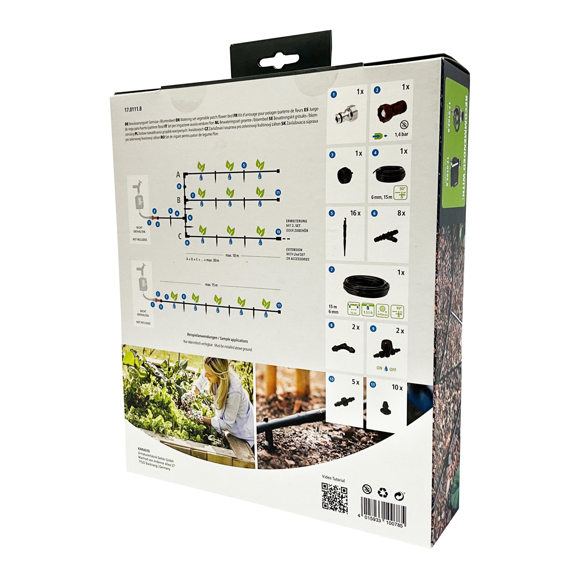Geka Drip-Set Arrosage des légumes et des parterres de fleurs