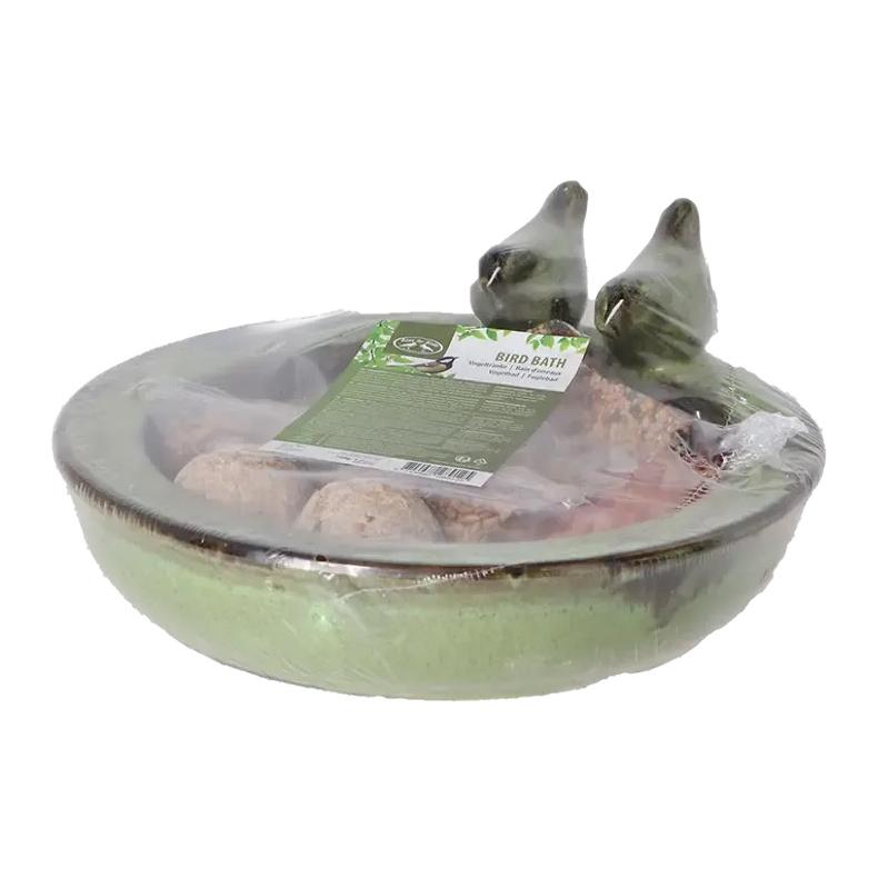 Esschert Vogeltränke rund + Futter sort