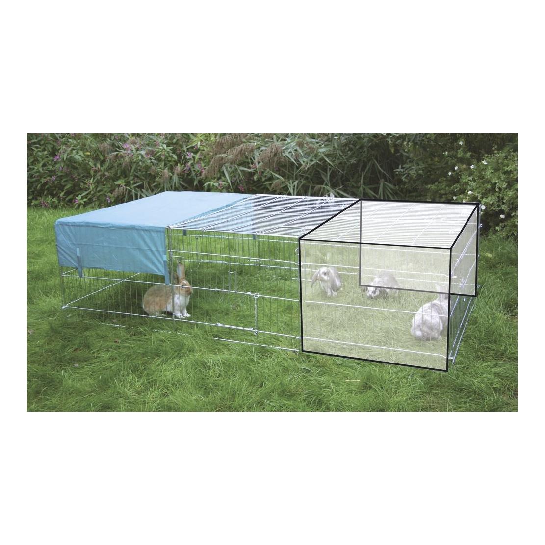 Kerbl Pet Erweiterungsset zu Freilaufgehege 811470 Silber