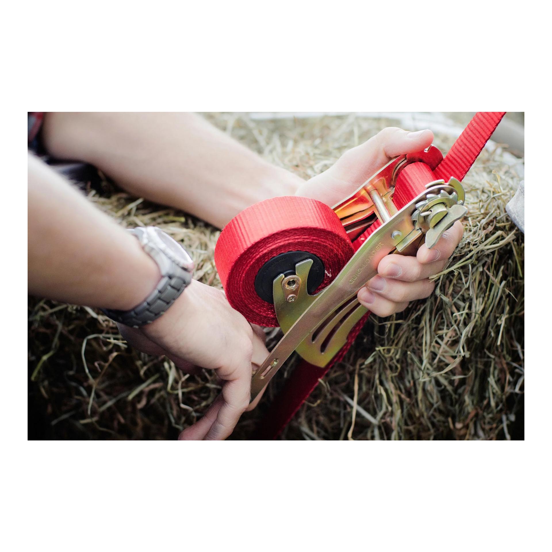 Kerbl Sangle d'arrimage automatique Quickloader - crochet pointu, anneau en D