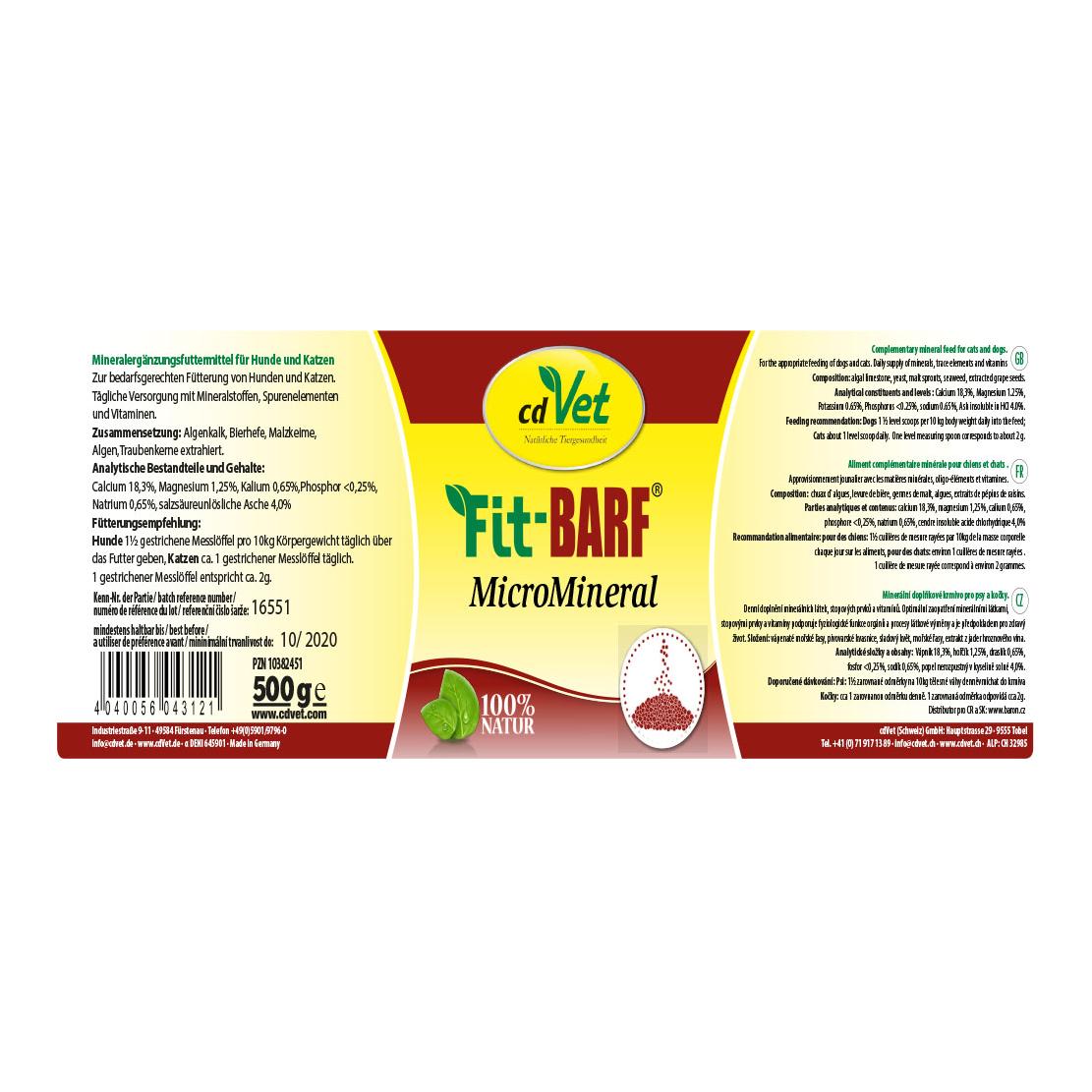 cdVet Fit-BARF MicroMineral