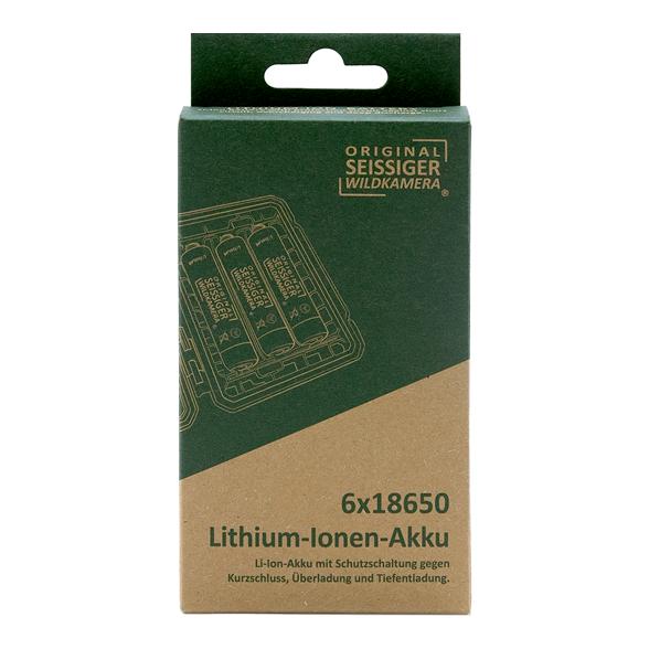 Seissiger Lithium-Ionen-Akku 18650 6 Stück