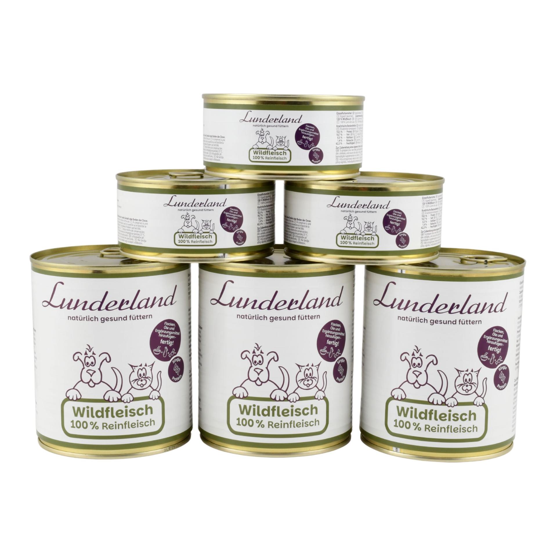 Lunderland Wildfleisch für Hunde und Katzen