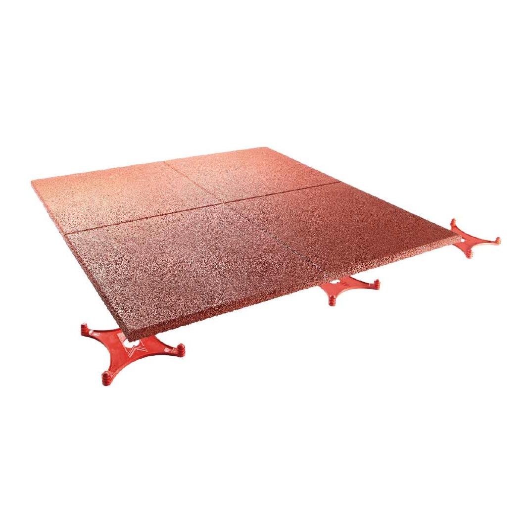 Conradi + Kaiser TERRASOFT® Platte, höher verdichtet - rotbraun