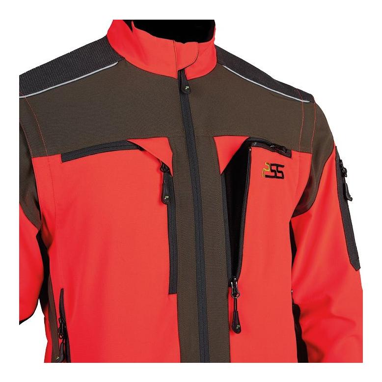 PSS X-treme Vario Funktionsjacke grün / neonrot