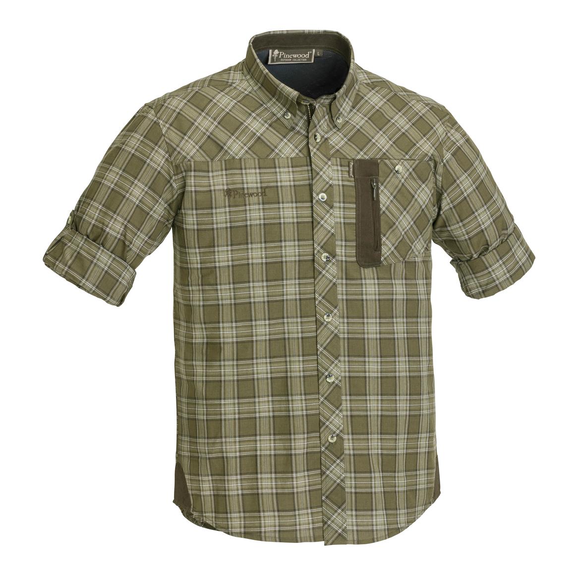 Pinewood Chemise à manches longues Wolf - olive/à carreaux