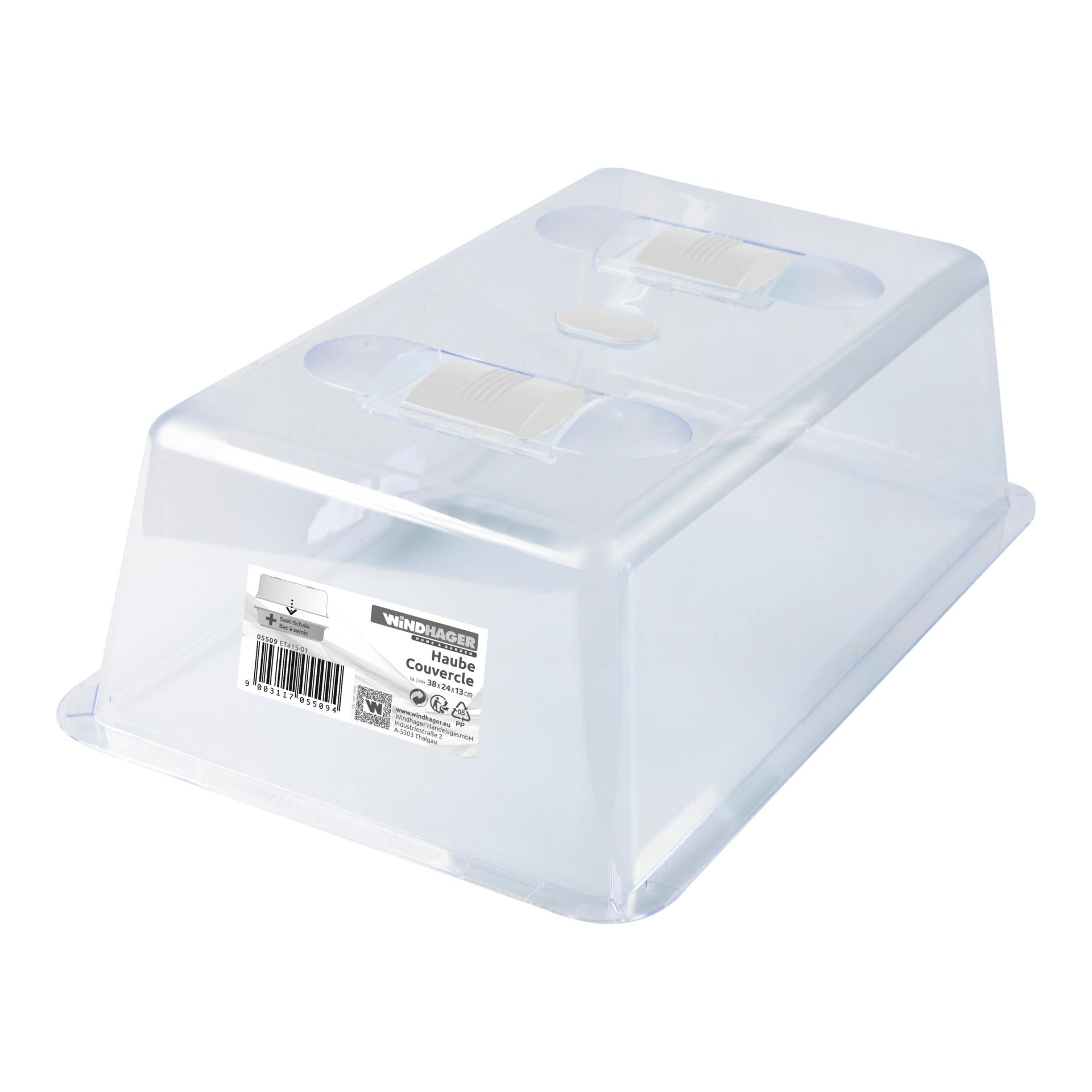 Windhager Haube zu Aussaat - Schalen - transparent