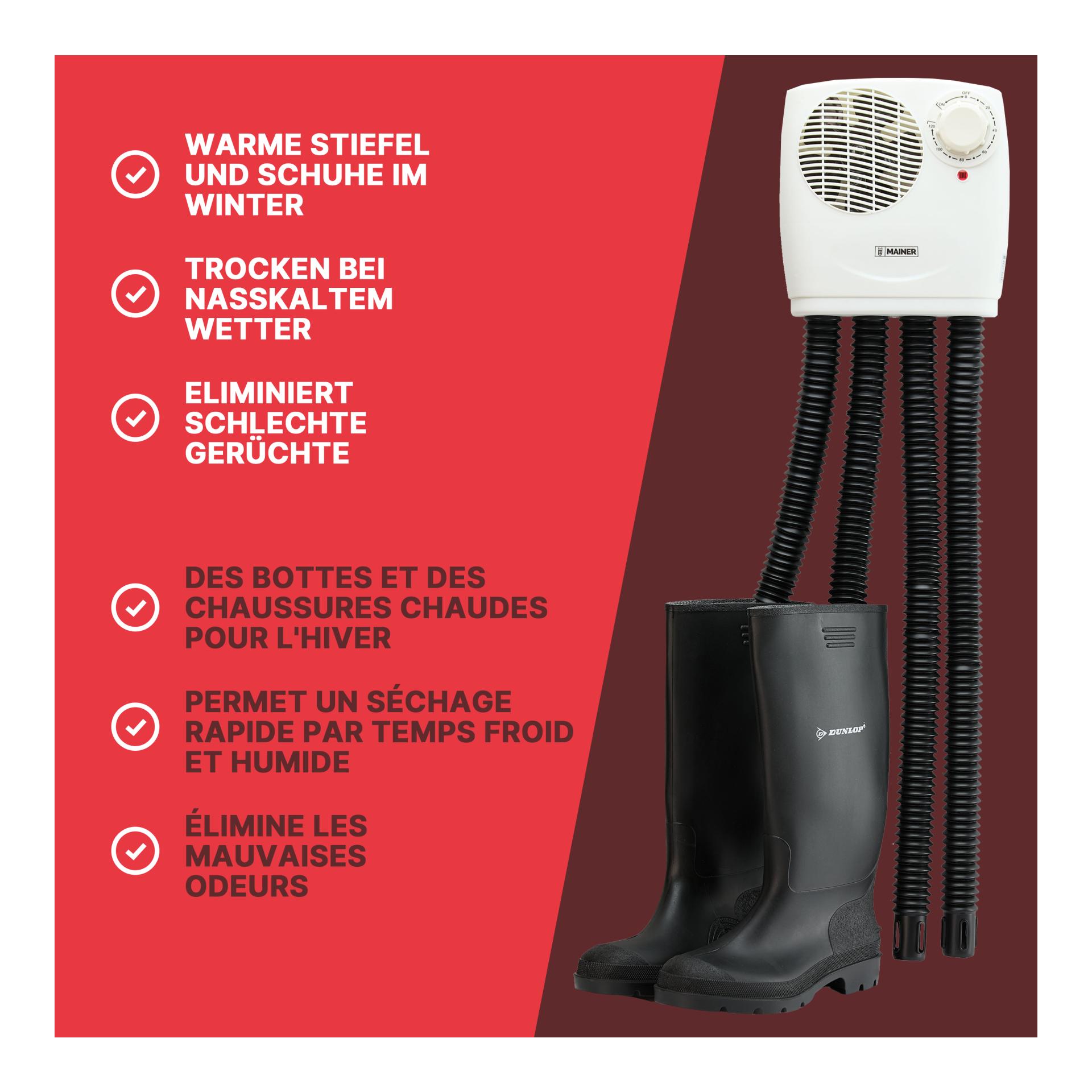 Mainer Schuhtrockner 2 Paar 350 Watt