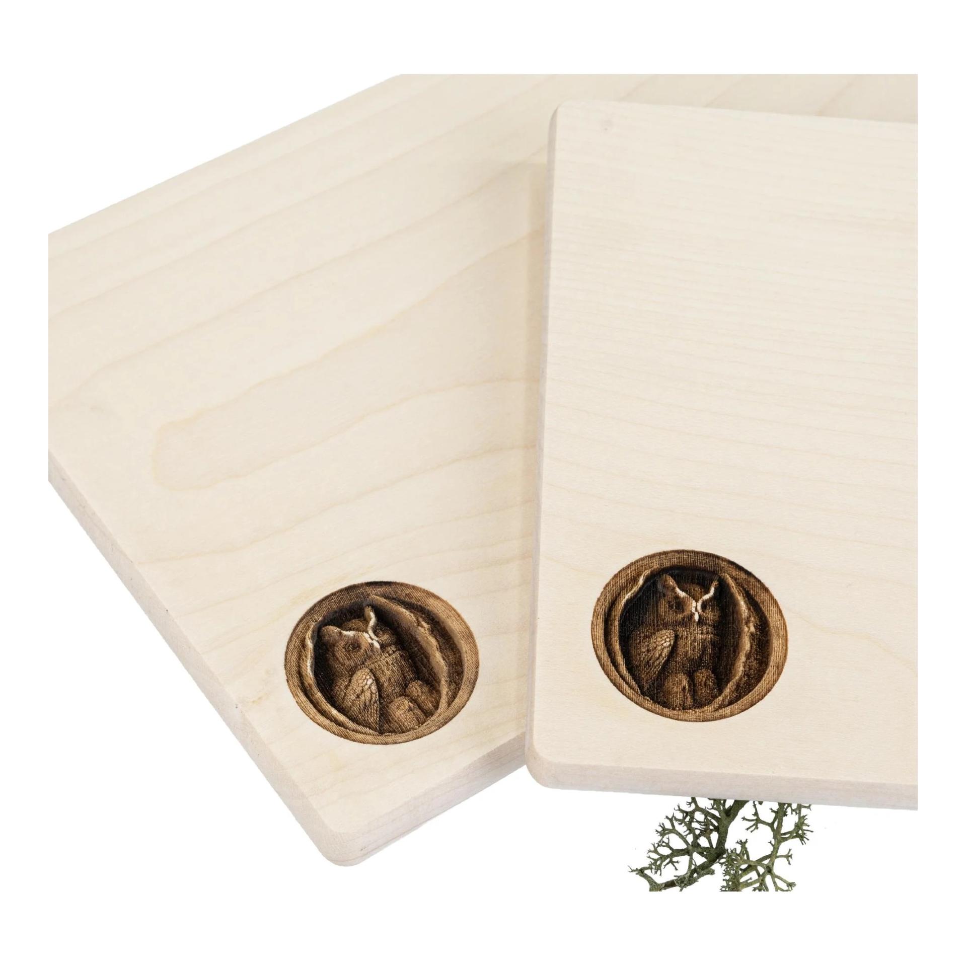 Hauptner Frühstücksbrettchen aus FSC® Ahornholz mit 3D Relief Gravur