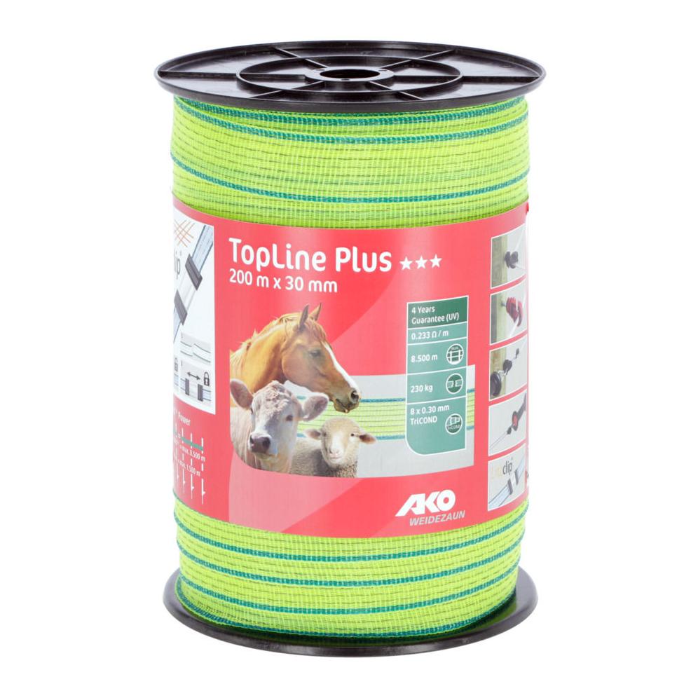 AKO Weidezaunband TopLine Plus, gelb/grün