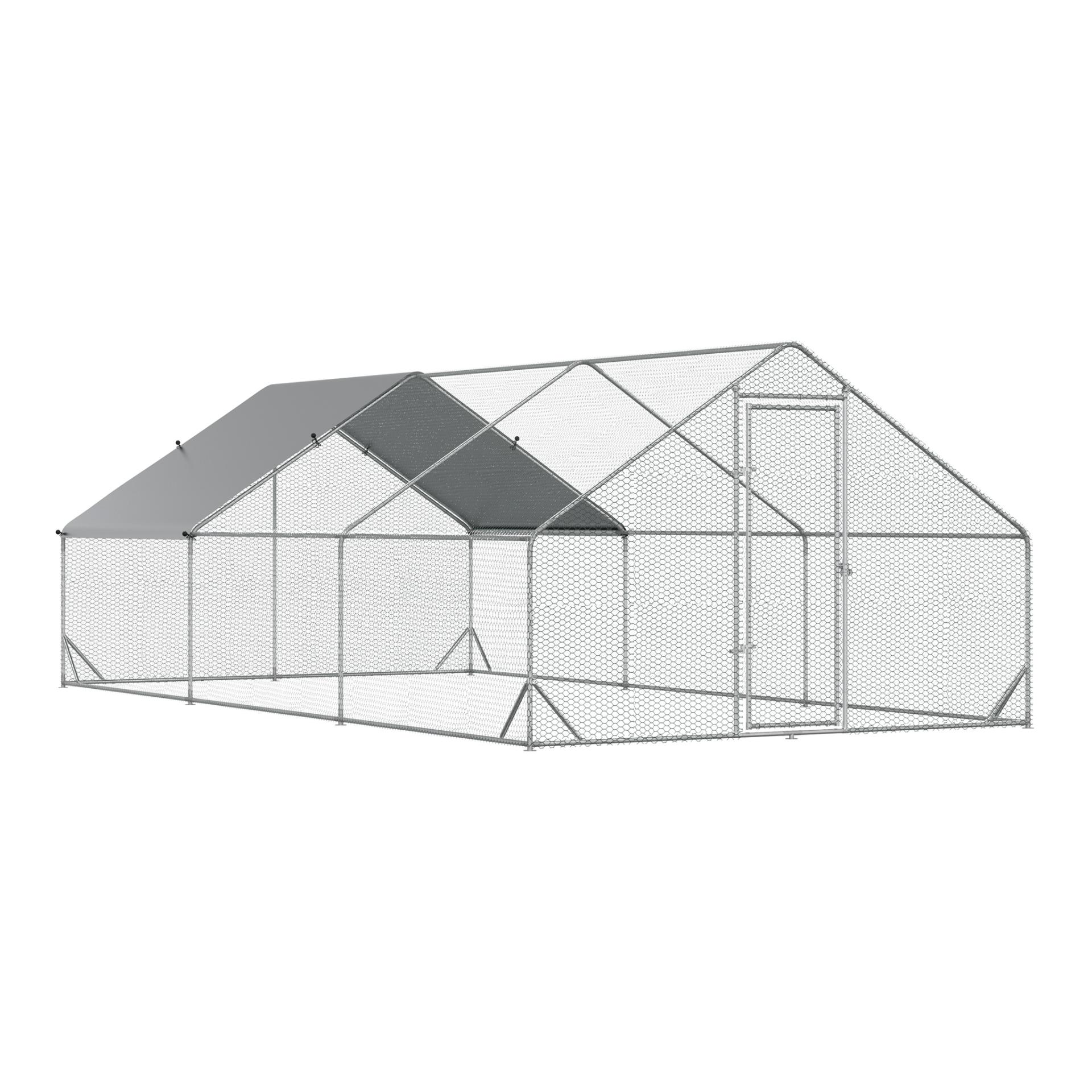 Mainer Enclos pour poules en libre parcours 3 x 6 x 2 m