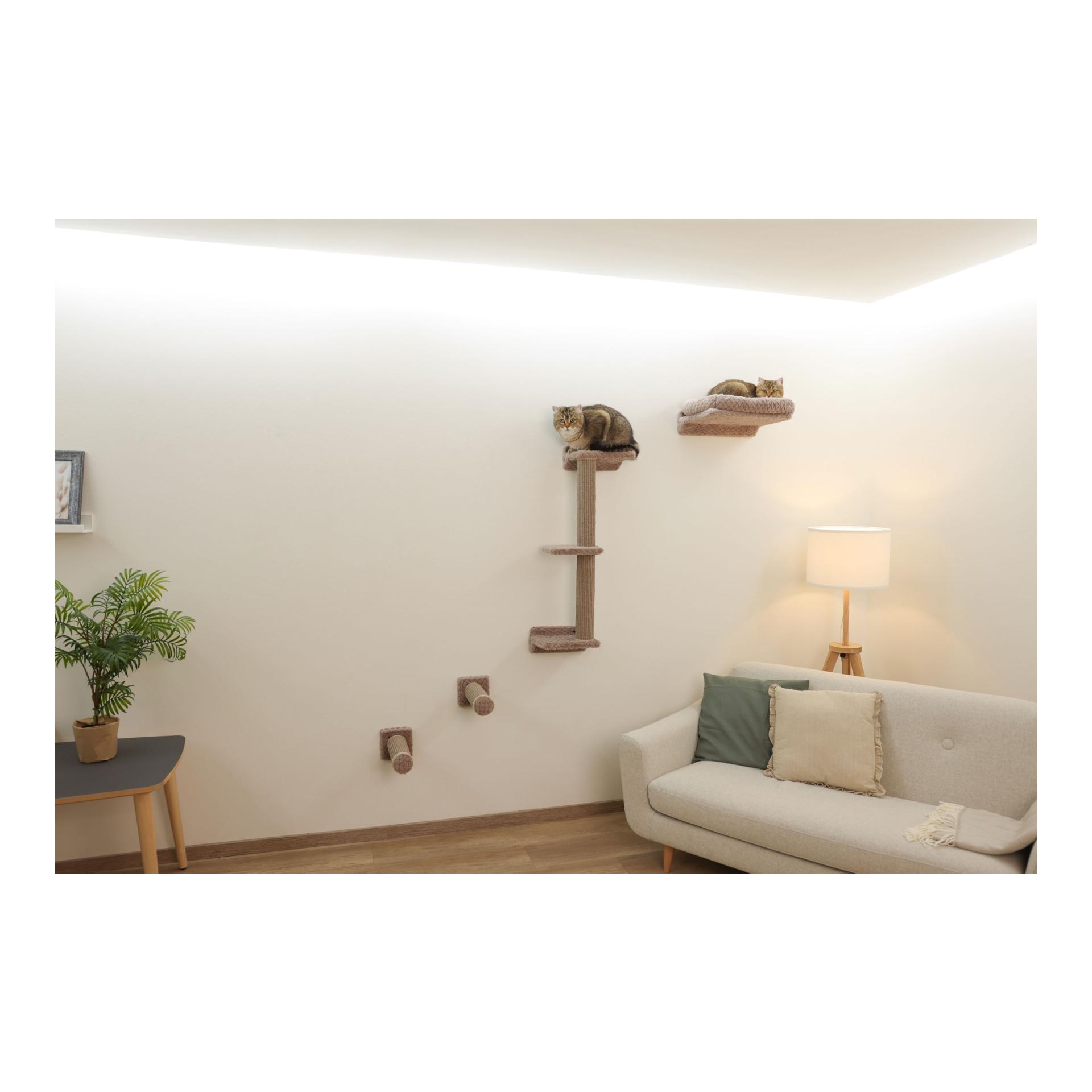 Kerbl Pet Kletterwand Monte Alpi für Katzen, 4-teilig