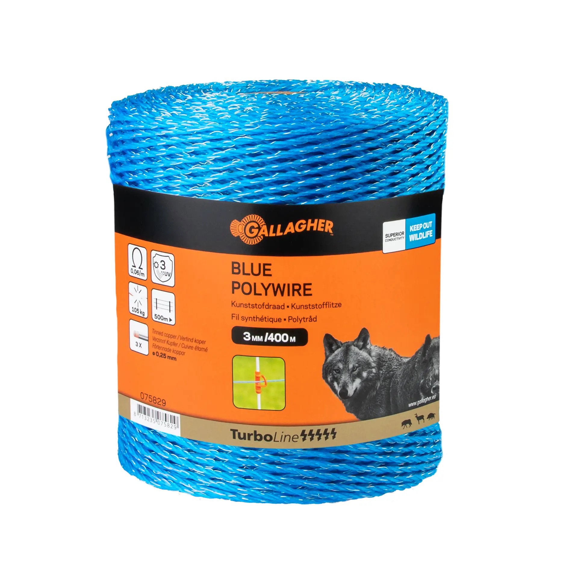 Gallagher TurboLine Litze Blau Glacier-deepsea