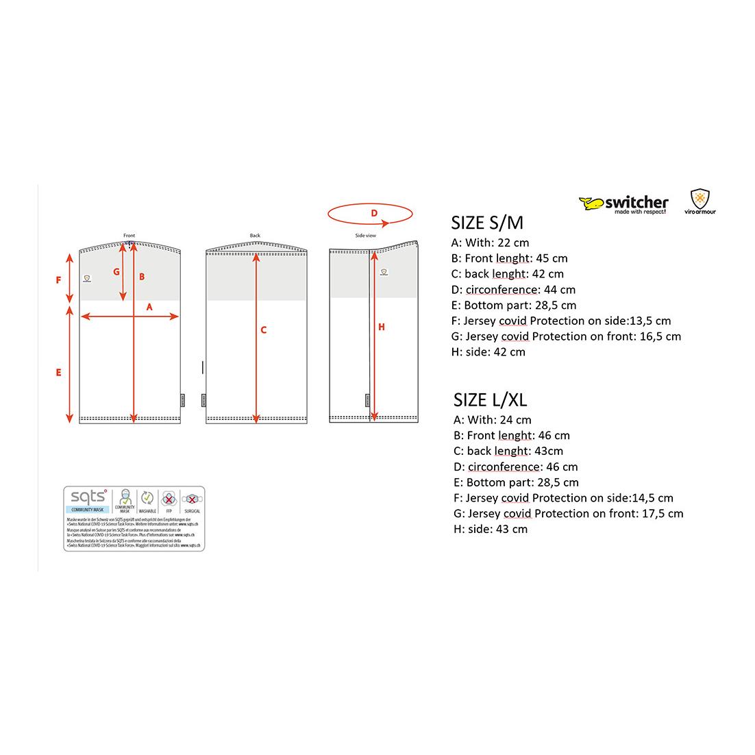 Switcher by Viroarmour HEIQ Viroblock® Halsschlauch Winter Tube