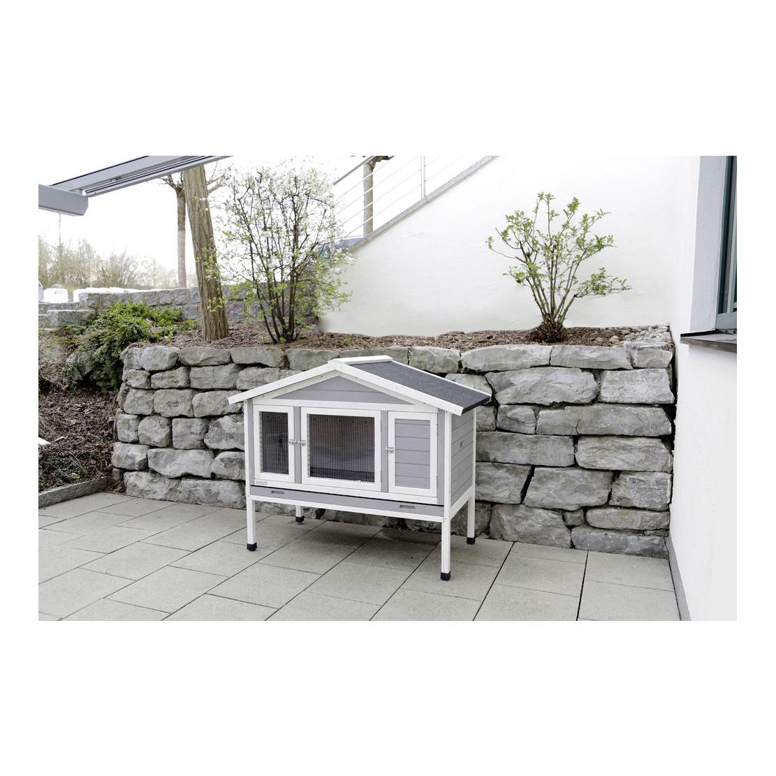 Kerbl Pet Nagerstall 4-Season Superior - grau/weiss