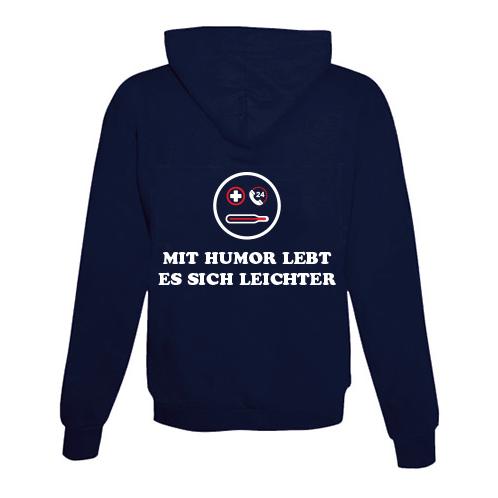 Hoodie mit Zipper Humor Unisex