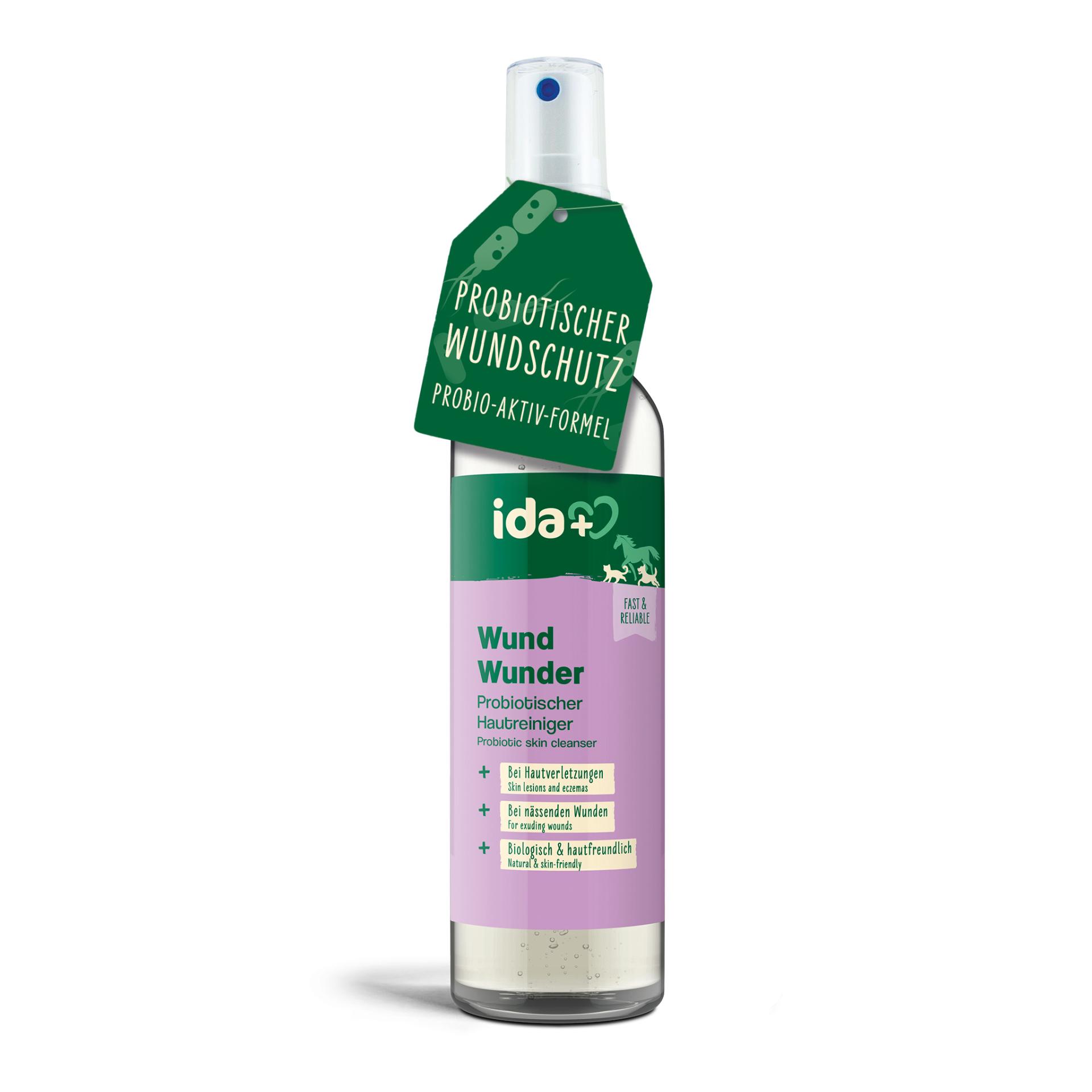 IdaPlus Wundspray "Wund Wunder" für Hunde, Katzen & Pferde - Schutzschild bei Hautverletzungen