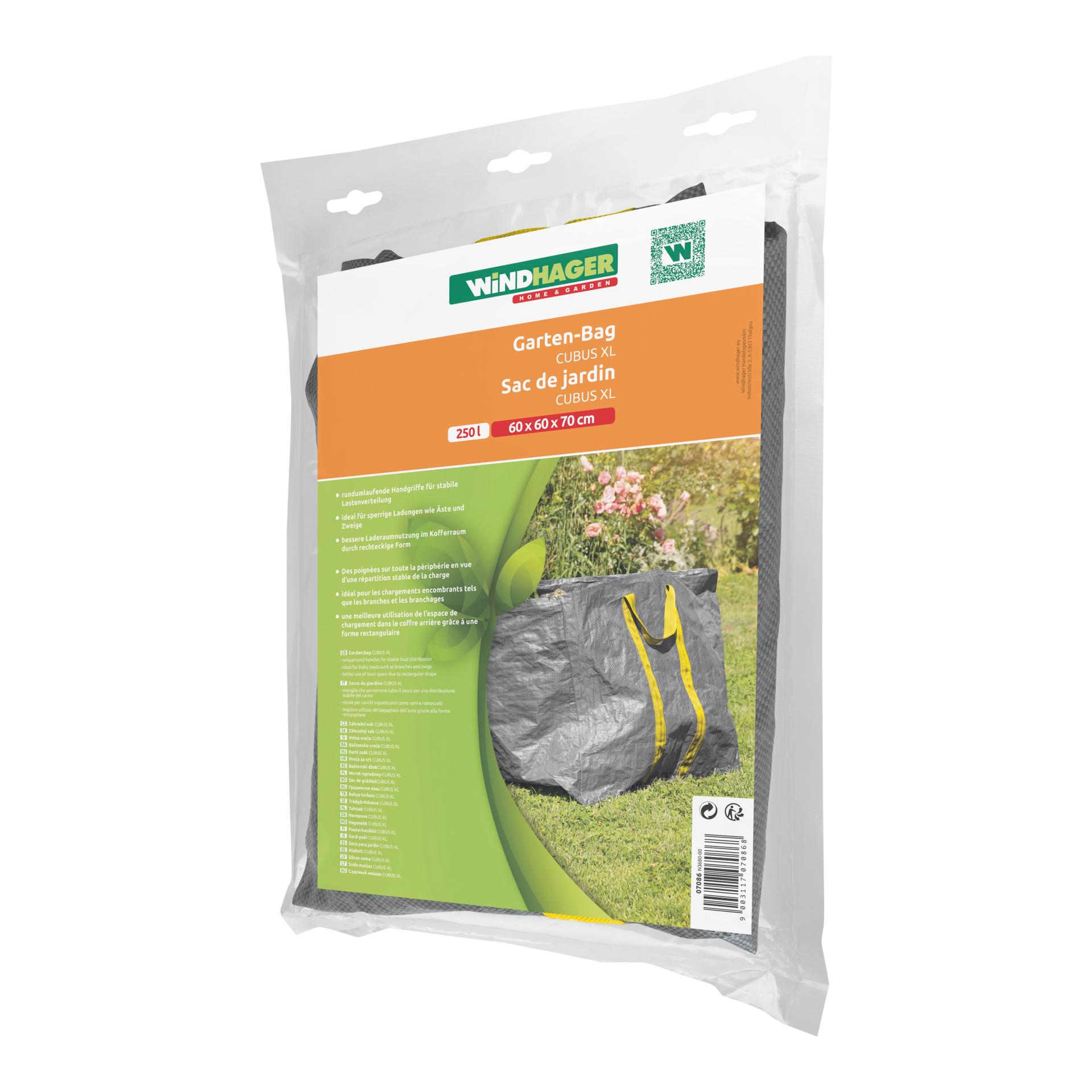 Windhager Garten-Tasche Cubus XL extrastark - anthrazit