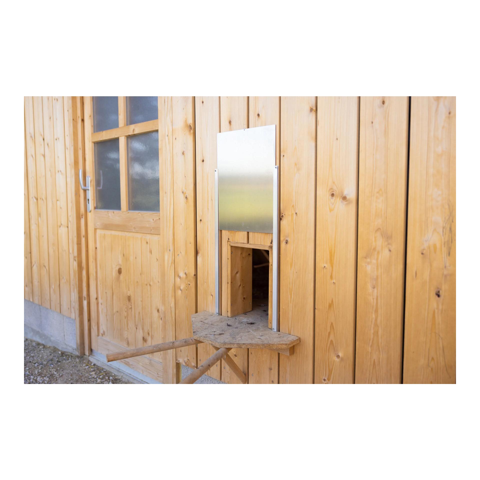 Kerbl Hobbyfarming Porte coulissante avec rails de guidage pour porte de poulailler