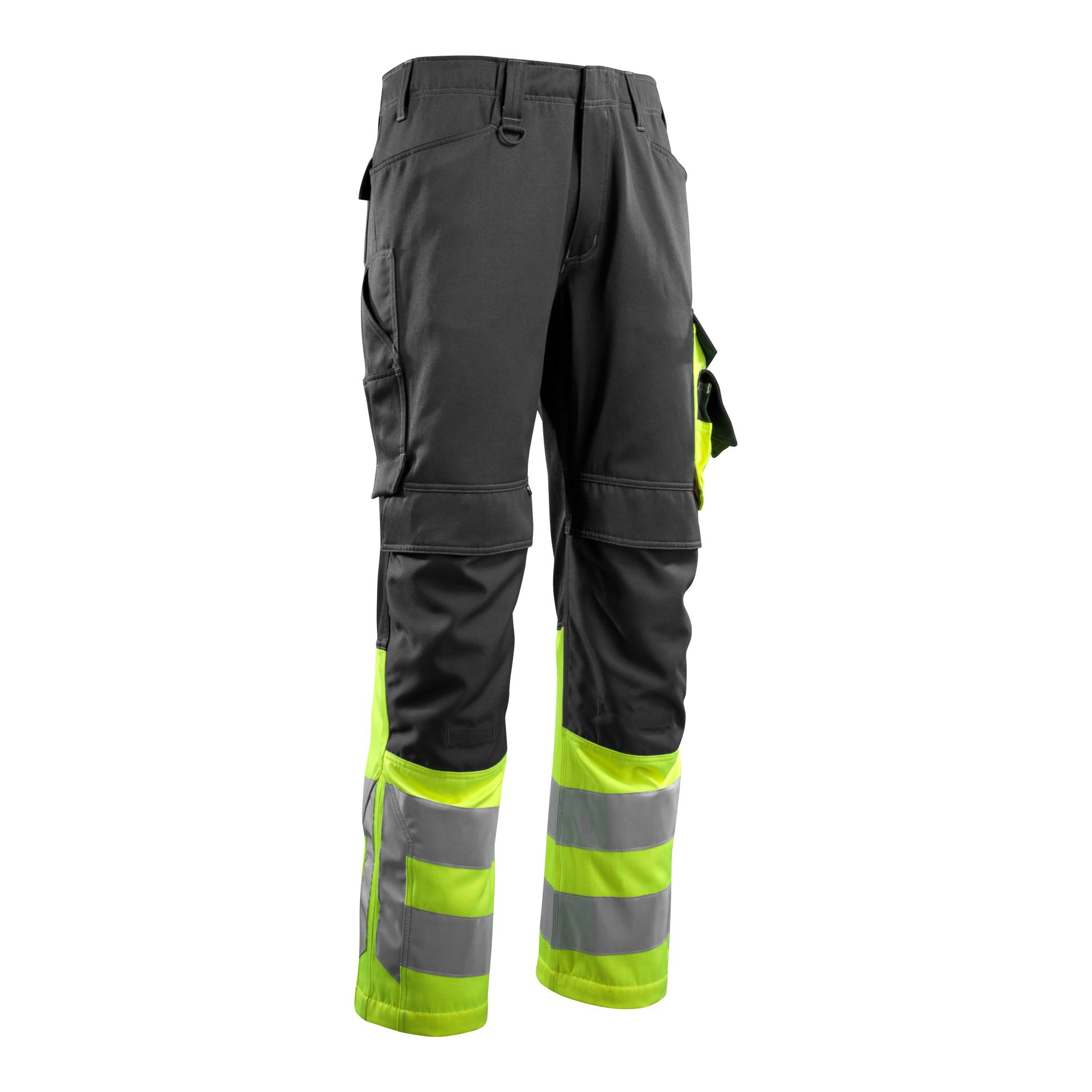 MASCOT Leeds Arbeitshose - schwarz/hi-vis gelb