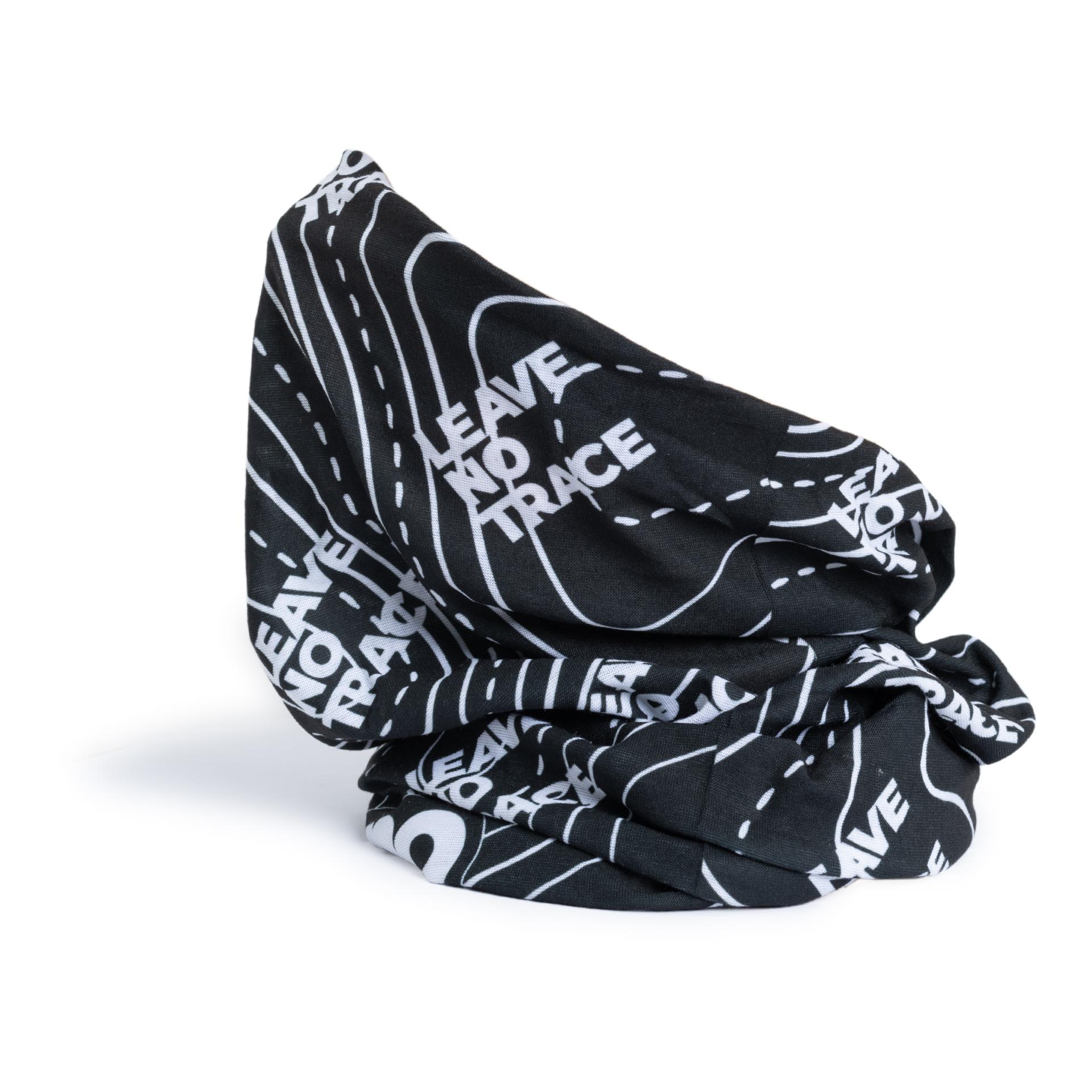 Multifunktionstuch Neckwarmer Leave no trace - schwarz
