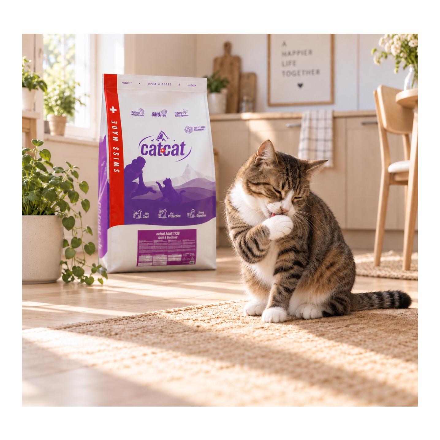 catcat Adult Lapin & Patate douce - Aliments pour chats sans céréales à base de lapin