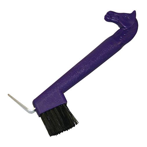 Kerbl Cure-pied avec tête de cheval - violet