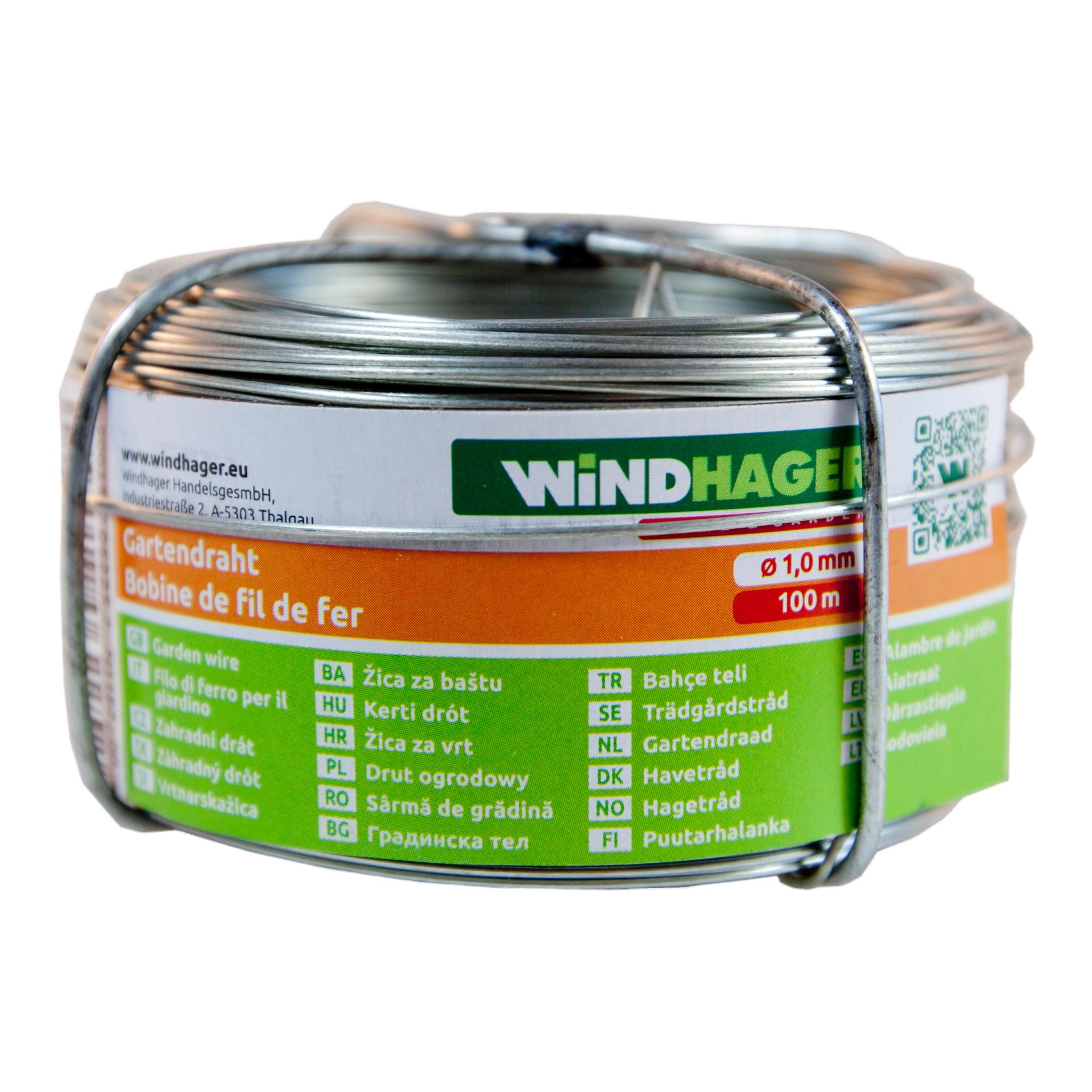 Windhager Gartendraht - verzinkt Silber
