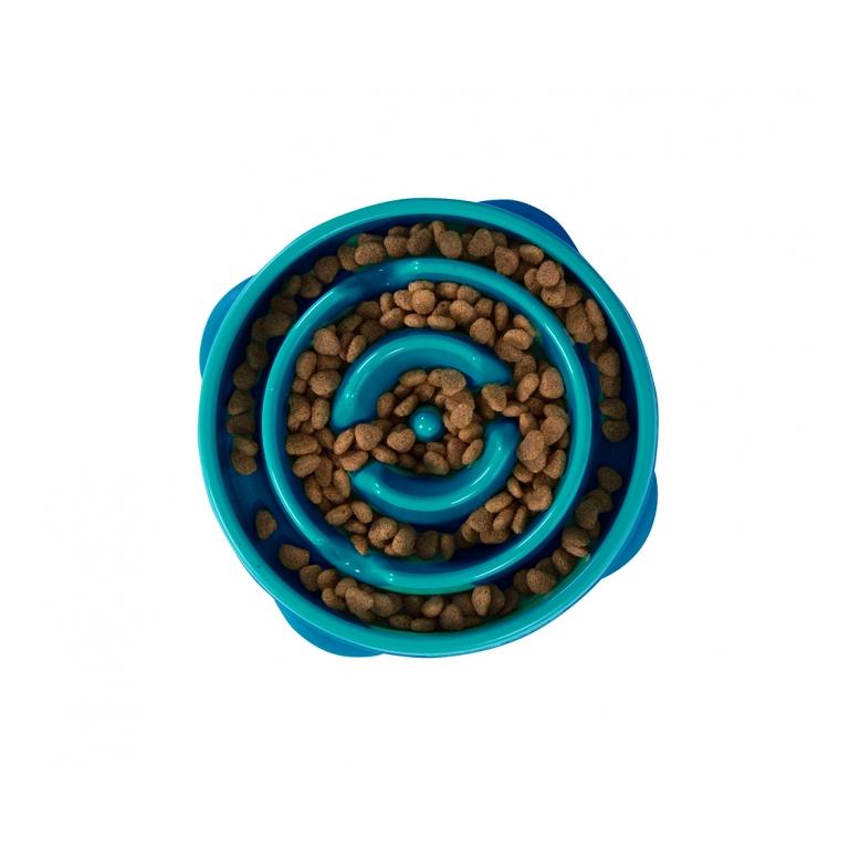 Outward Hound Anti-Schling Napf Fun Feeder Mini - blau Glacier-deepsea
