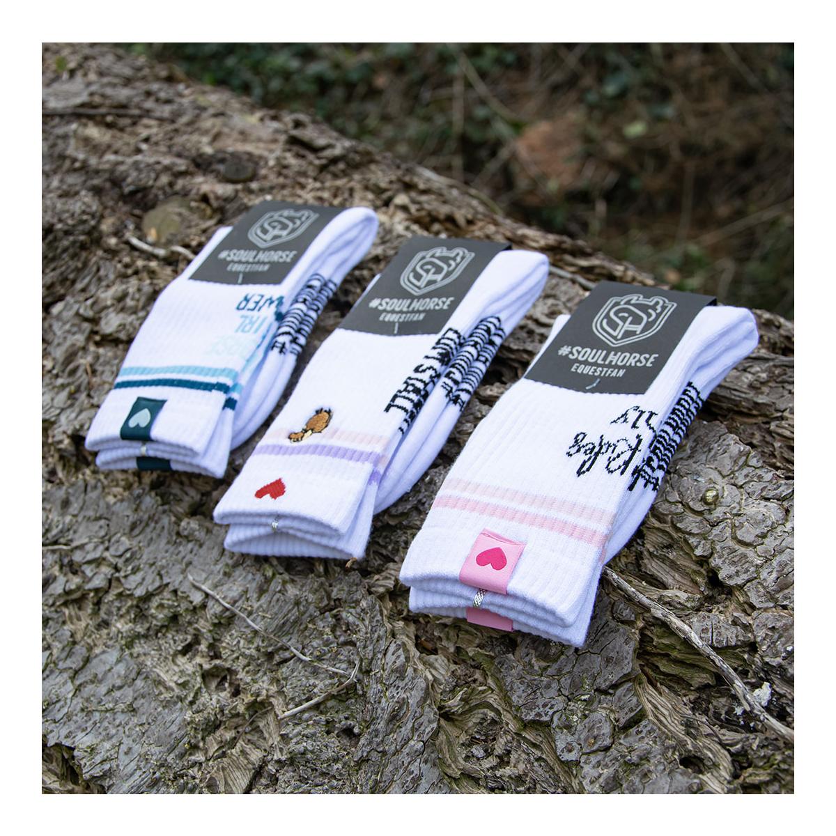 Soulhorse Tennissocken "HORSE GIRL POWER"