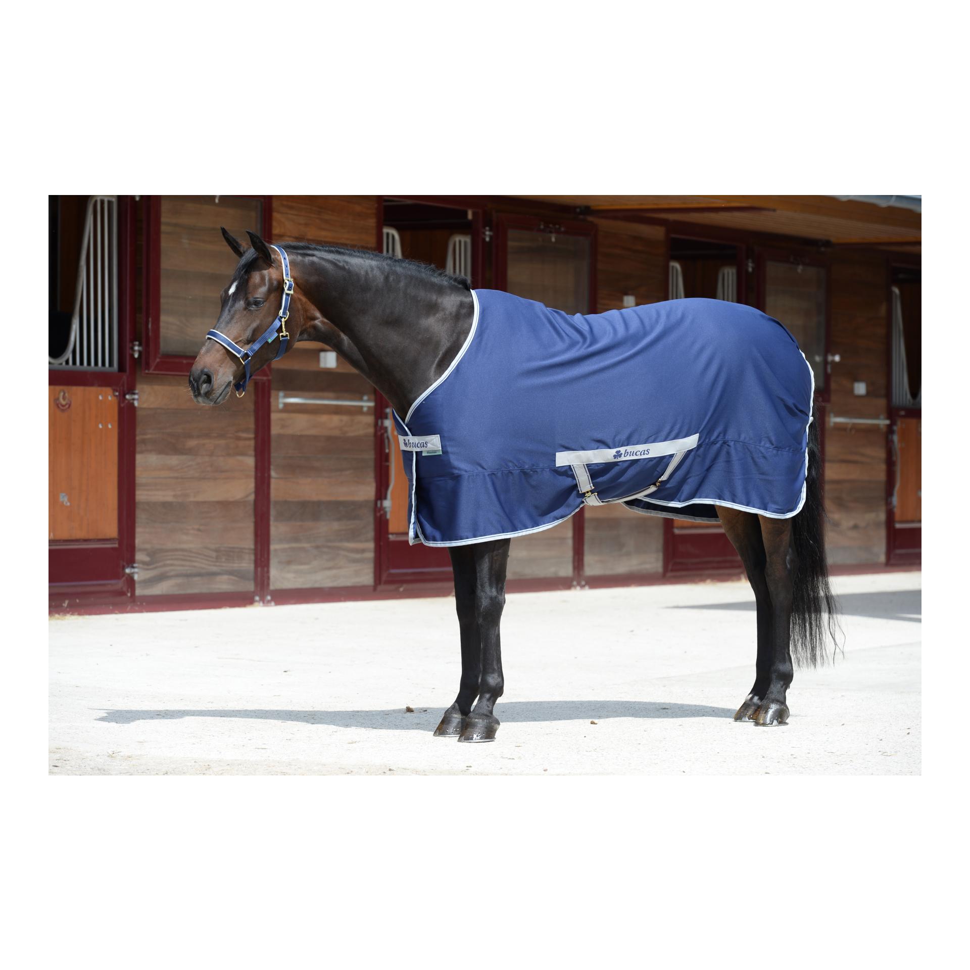 Bucas Stalldecke Freedom Twill Sheet 0g - navy/silber