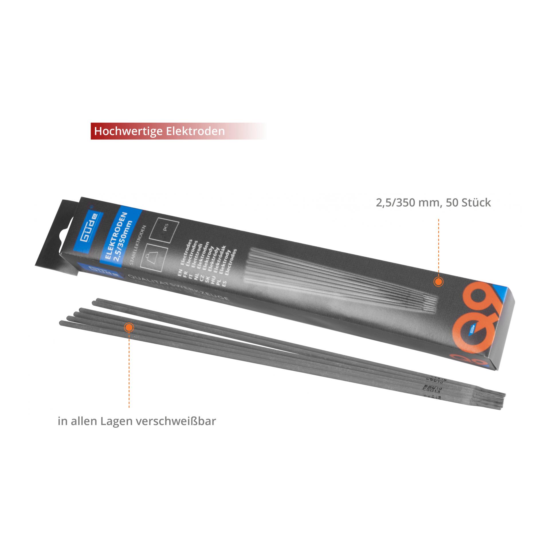 Güde Electrodes en barre Güde 2,5/350mm