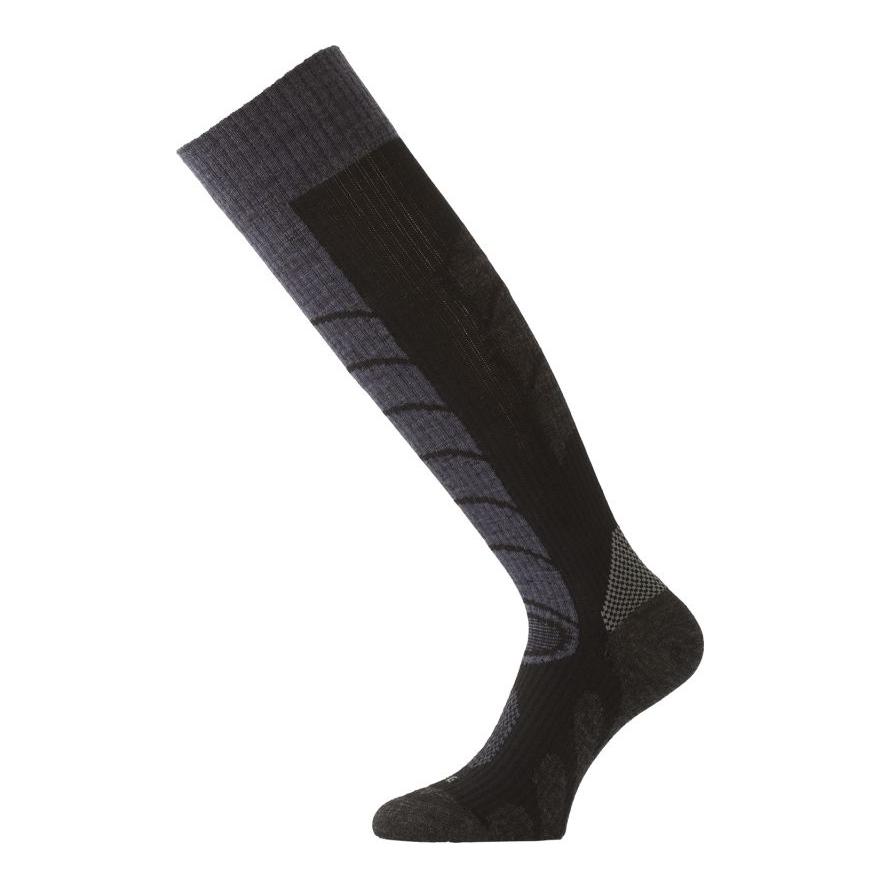 Chaussettes de ski mérinos SWE - noir-gris