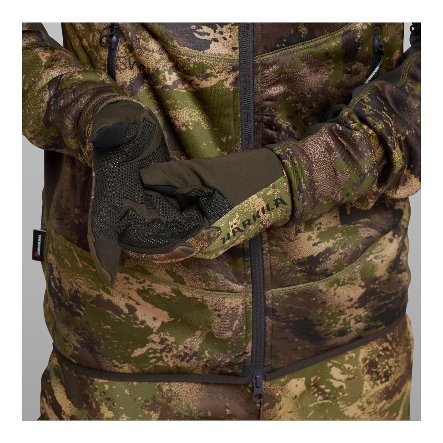 Härkila Deer Stalker Camo Fleecehandschuhe - AXIS MSP® Forest green