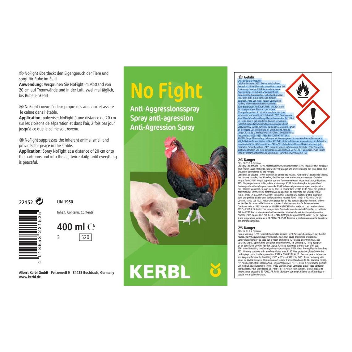 Kerbl Anti-Aggressionsspray NoFight