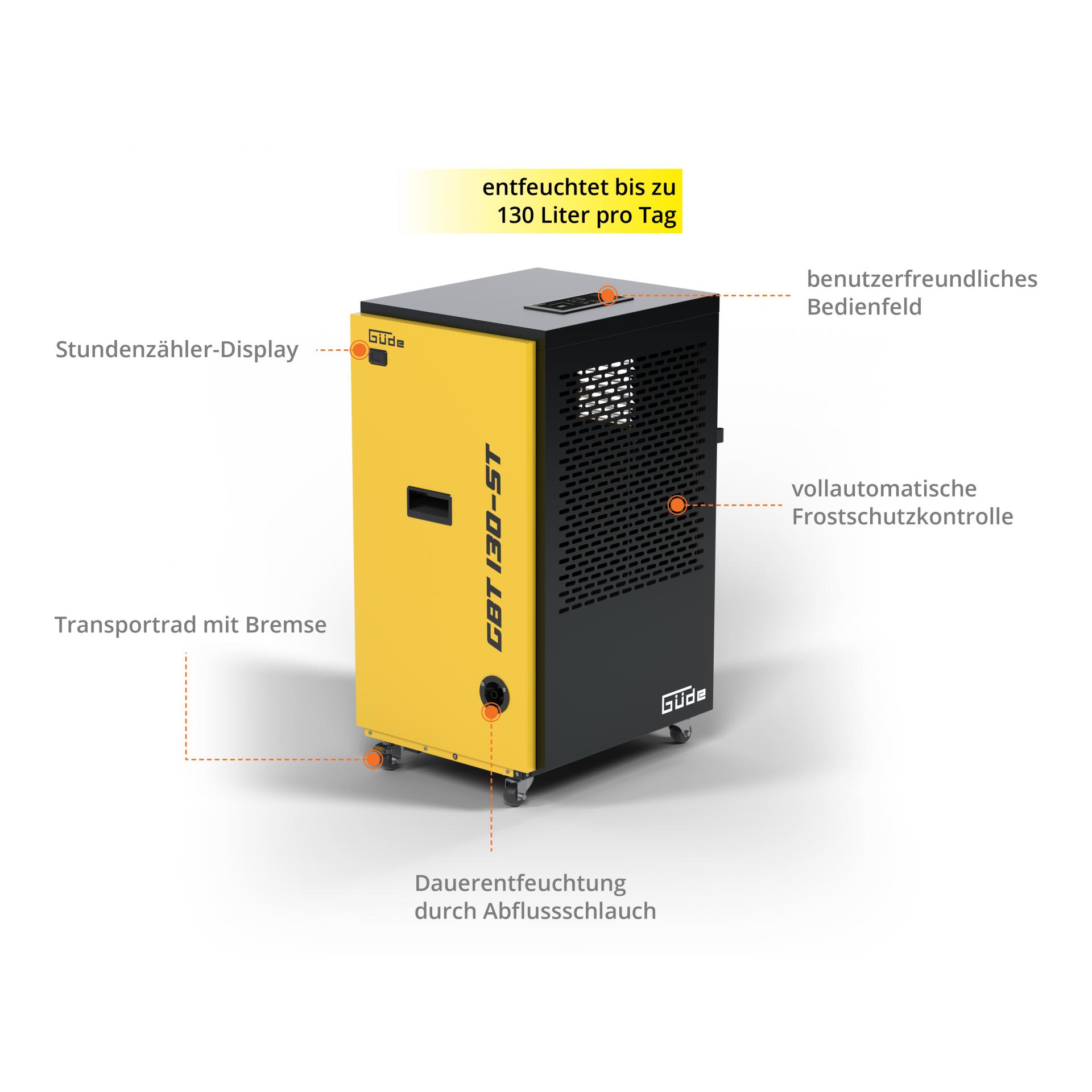 Güde Déshumidificateur de chantier GBT 130-ST