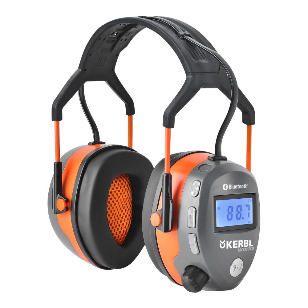 Kerbl Works Protection auditive multimédia avec fonction radio et Bluetooth