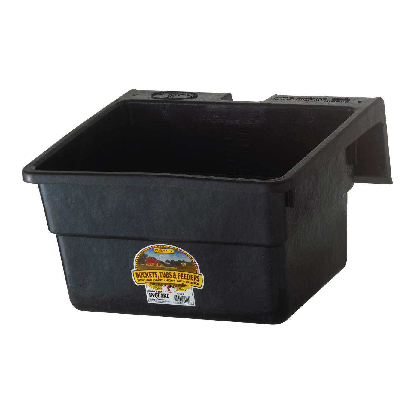 Little Giant Futtertrog aus Gummi - schwarz