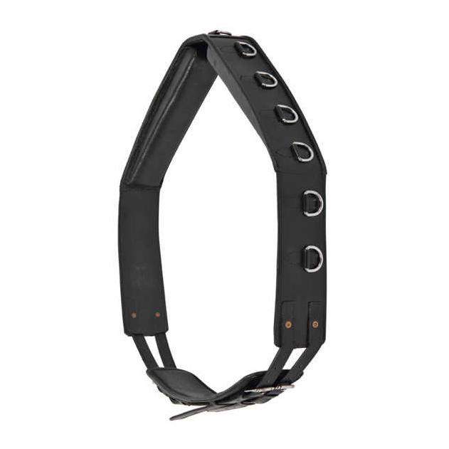 Star Longiergurt Leder Schwarz