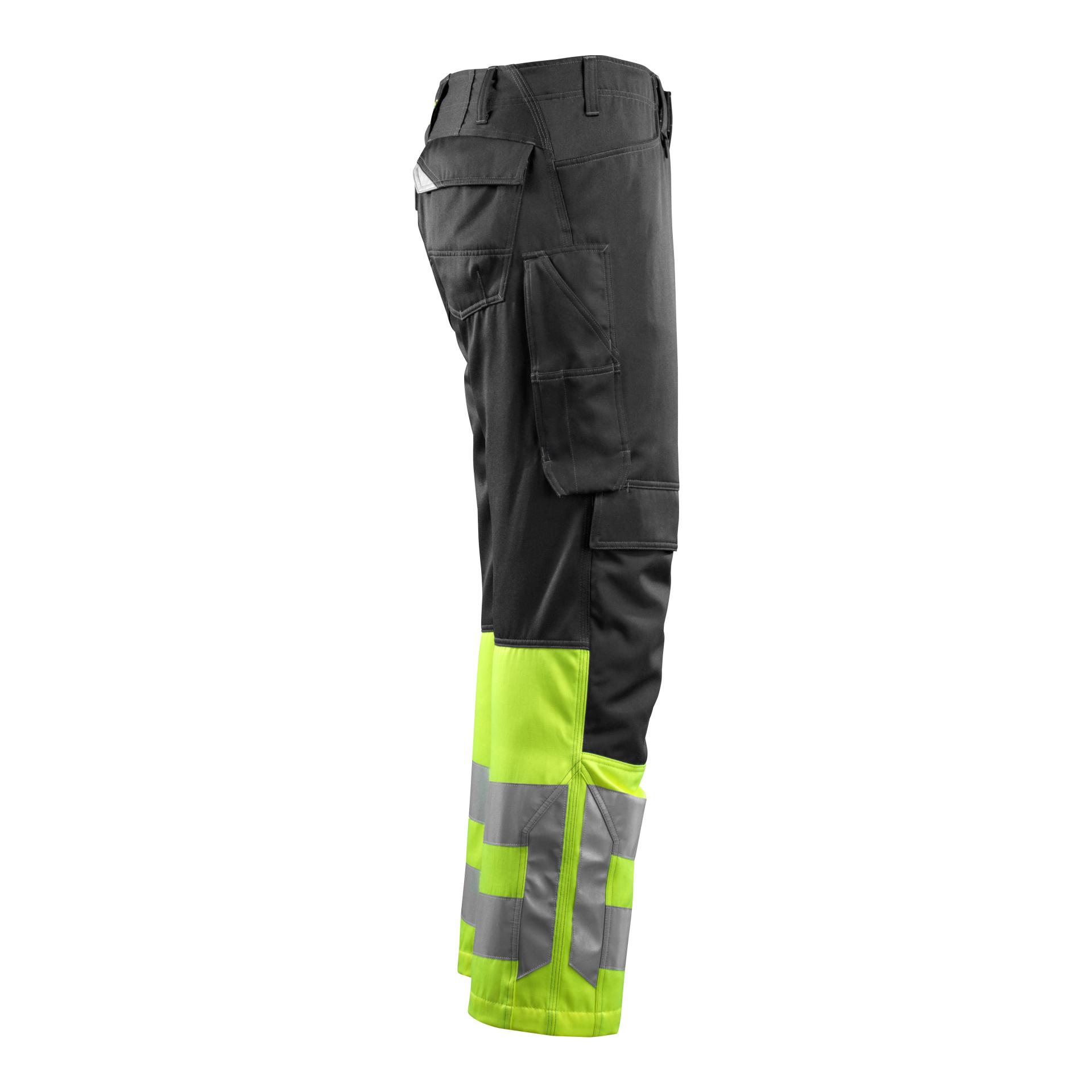 MASCOT Leeds Arbeitshose - schwarz/hi-vis gelb