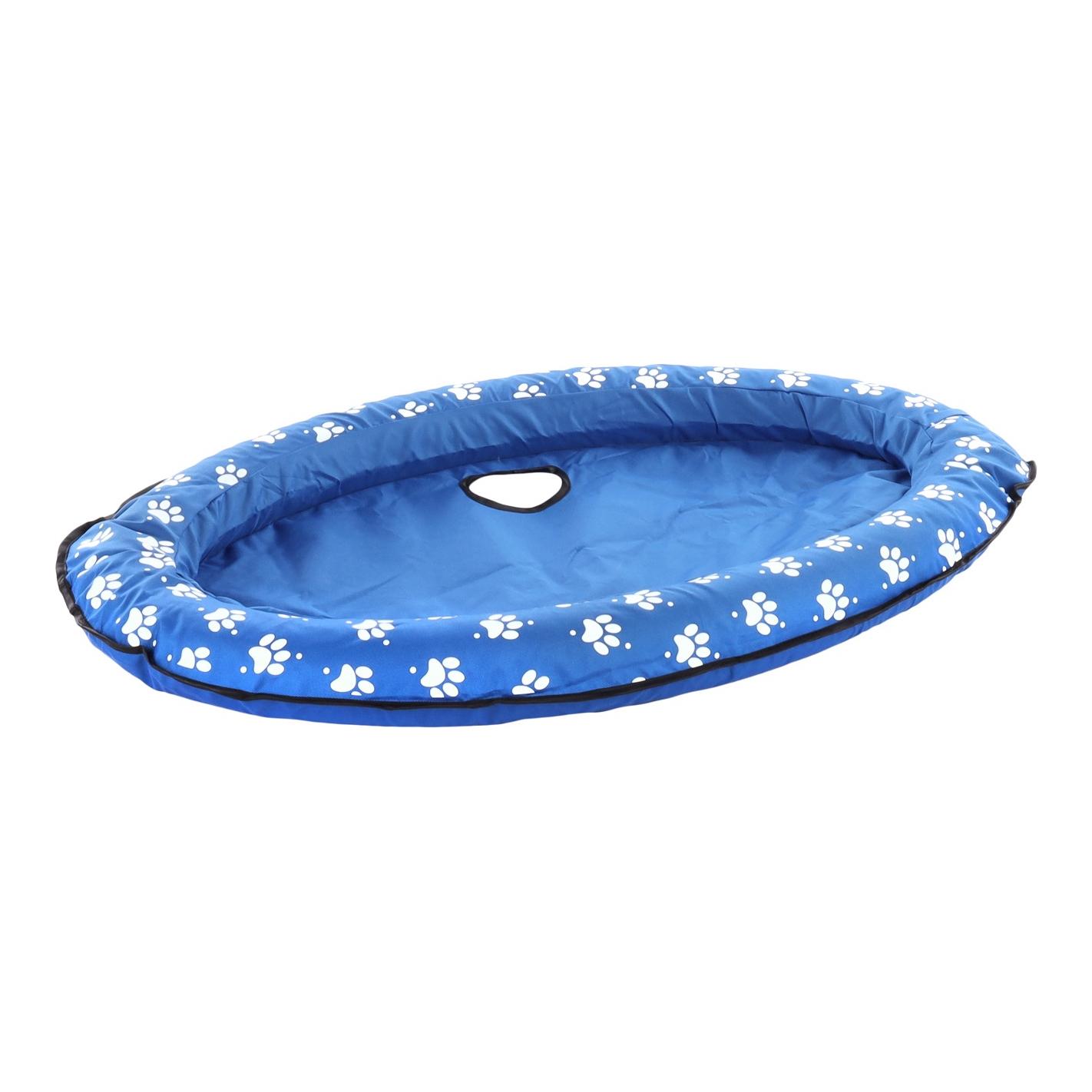 FLAMINGO Luftbett Floss oval - Aufblasbares Schwimmbett für Hunde