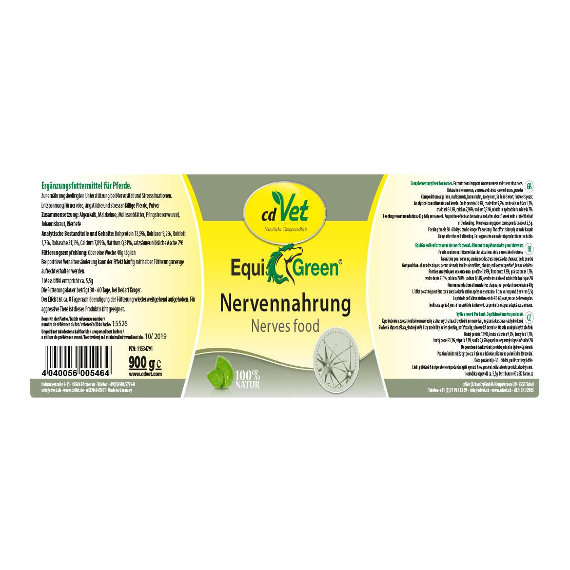 cdVet EquiGreen Alimentation pour les nerfs