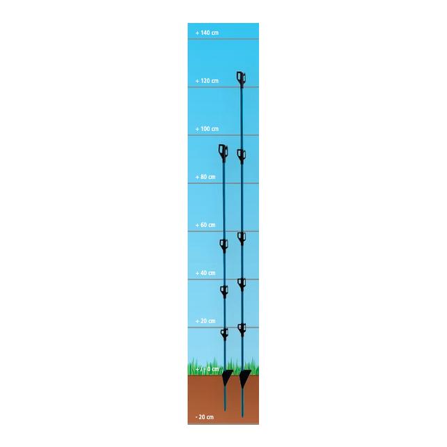 AKO Rund-Fiberglaspfahl compact+- 10 Stück