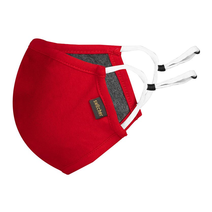 Masque textile ajustable HEIQ Viroblock® Flexi - rouge