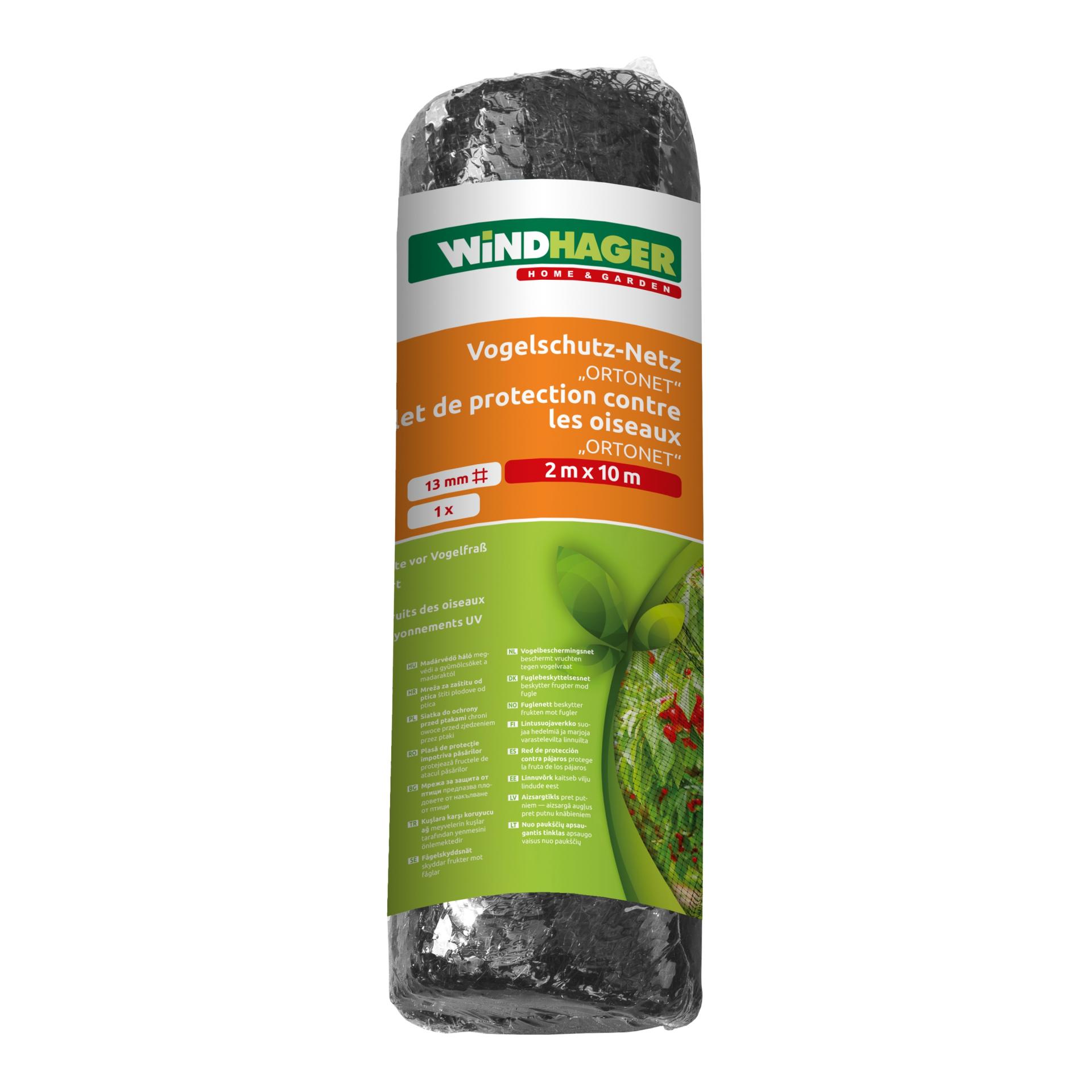 Windhager Filet anti-oiseaux « OrtoNet » - noir